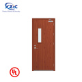 Double Leaf UL Listed 45 Min Fire Rated Wooden Exit Door For School Apartment Hotel Office Building